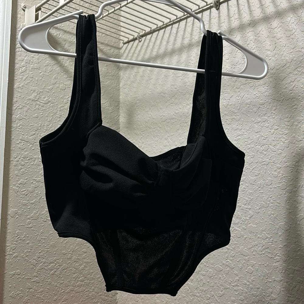 black corset top